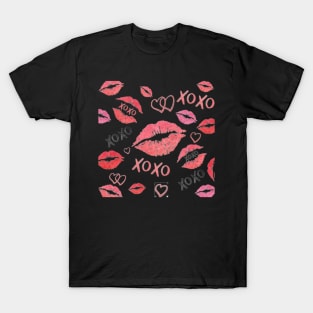 Hearts, Lips And Kisses T-Shirt